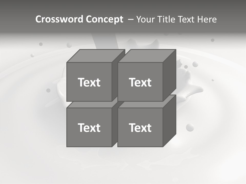 White Viscous Splash PowerPoint Template