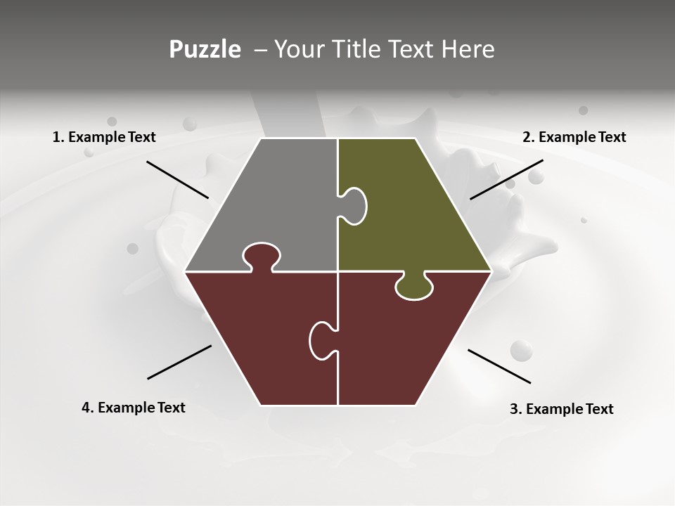 White Viscous Splash PowerPoint Template