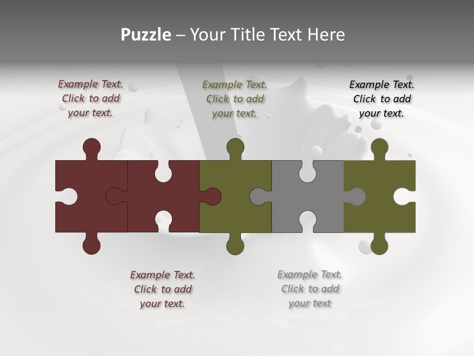 White Viscous Splash PowerPoint Template