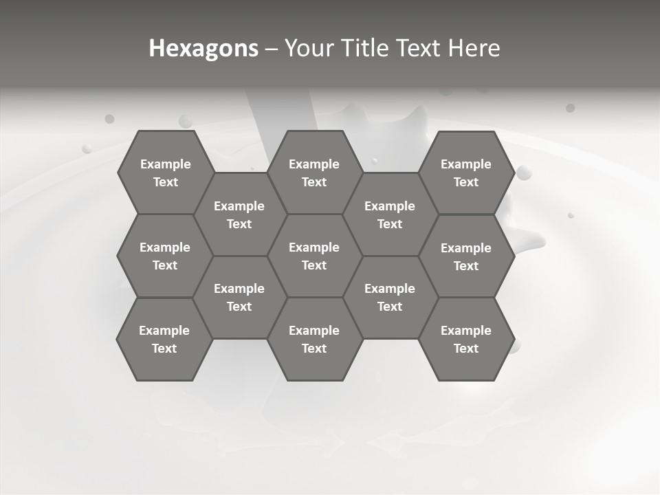 White Viscous Splash PowerPoint Template