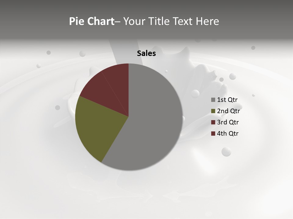 White Viscous Splash PowerPoint Template