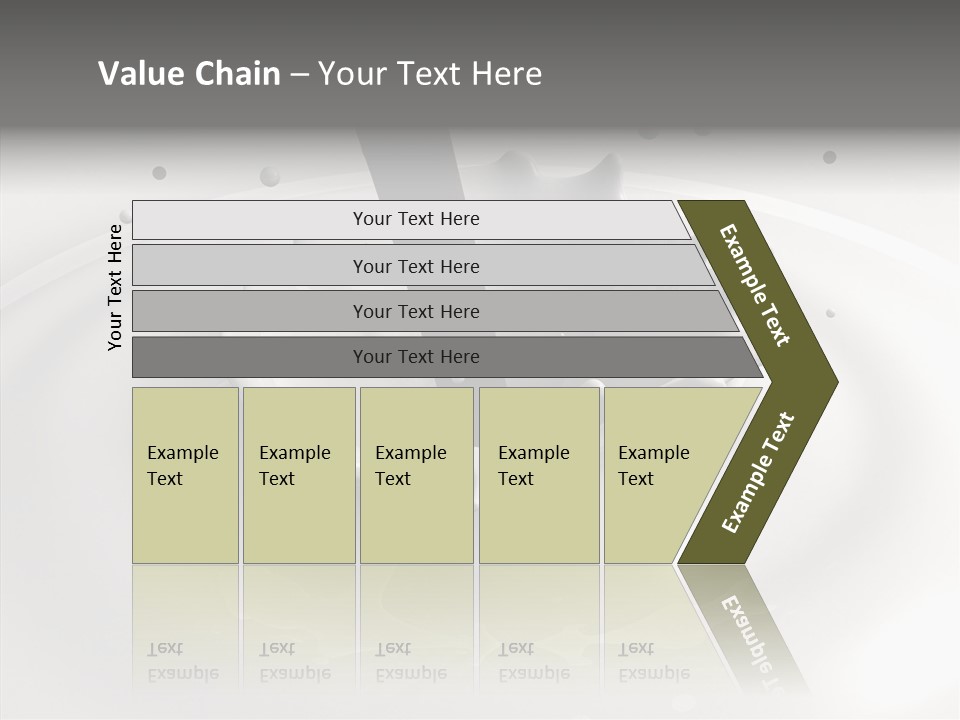 White Viscous Splash PowerPoint Template