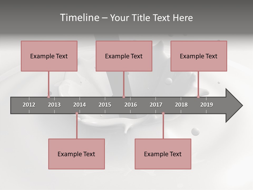 White Viscous Splash PowerPoint Template