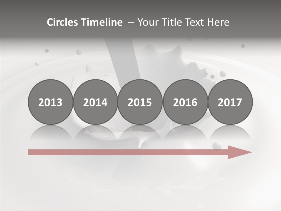 White Viscous Splash PowerPoint Template