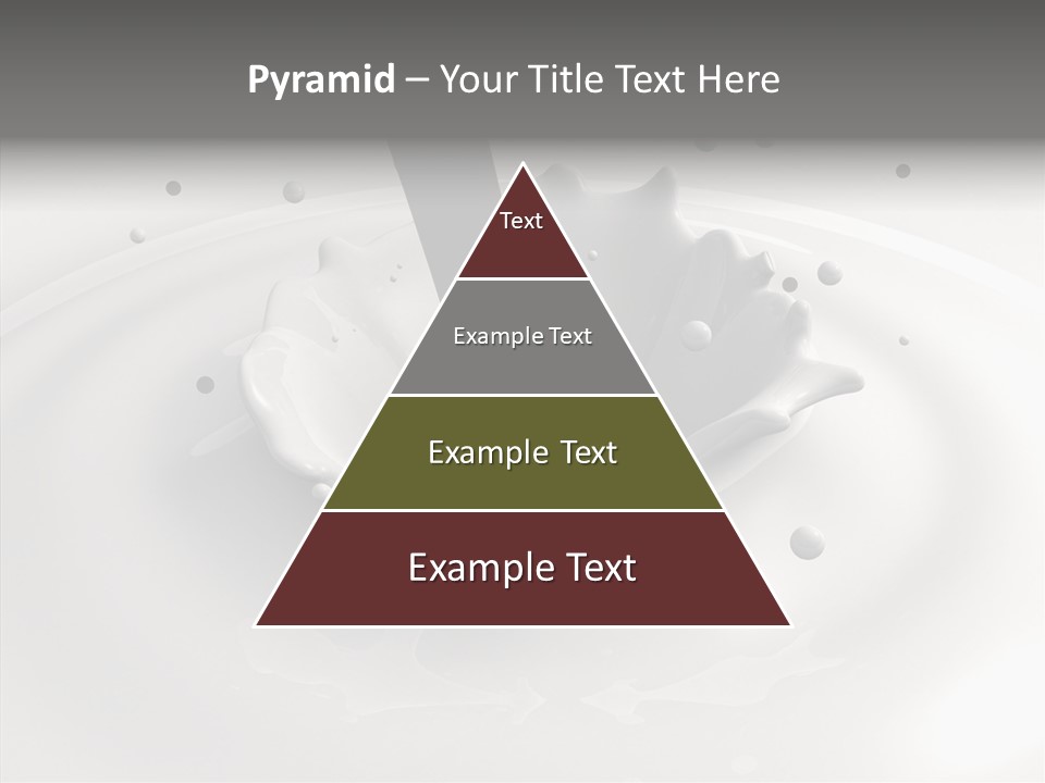 White Viscous Splash PowerPoint Template