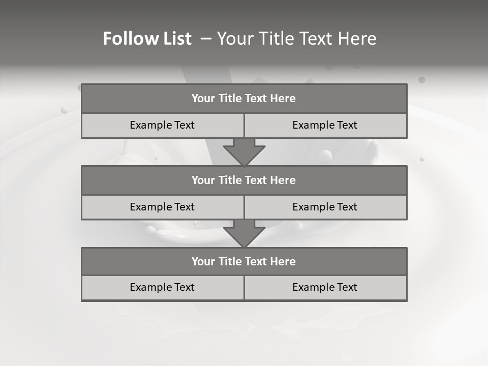 White Viscous Splash PowerPoint Template