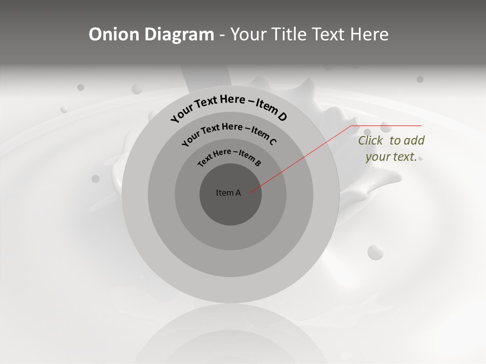 White Viscous Splash PowerPoint Template