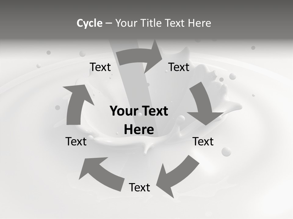 White Viscous Splash PowerPoint Template