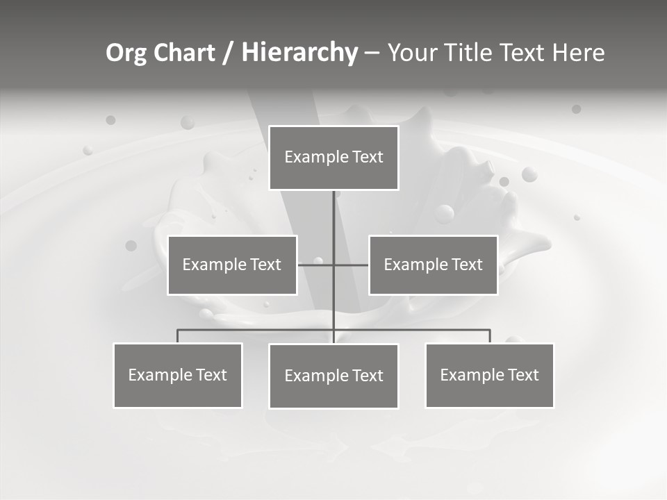 White Viscous Splash PowerPoint Template