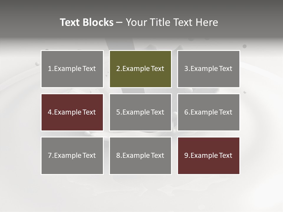 White Viscous Splash PowerPoint Template