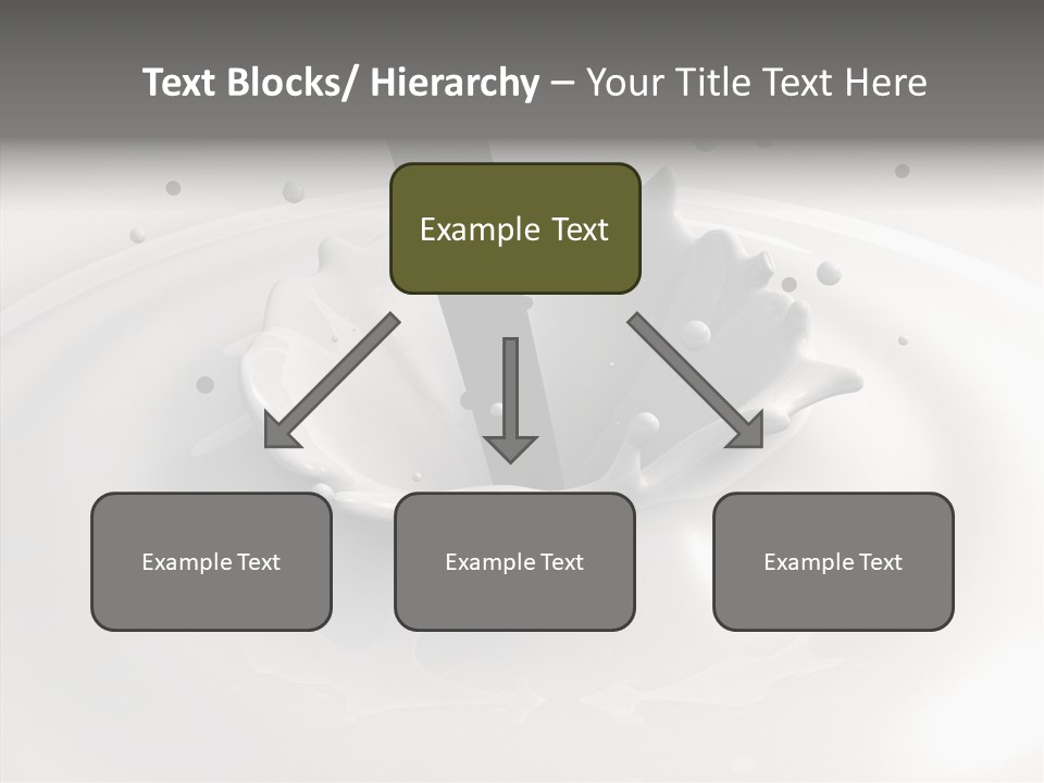 White Viscous Splash PowerPoint Template