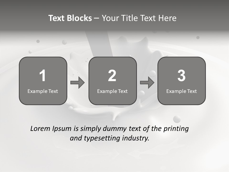 White Viscous Splash PowerPoint Template