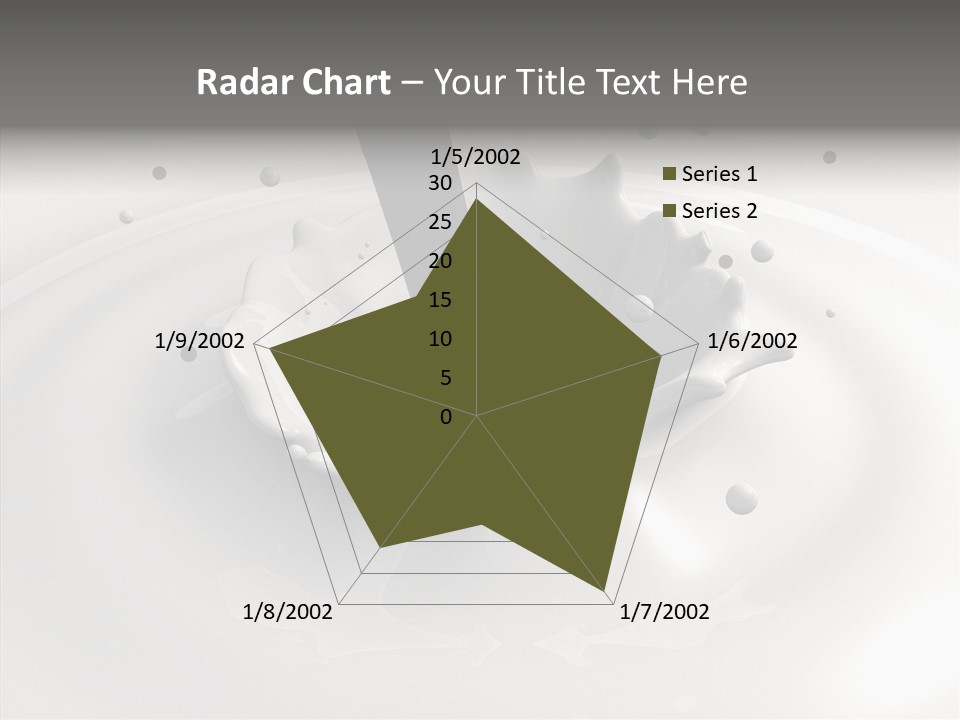 White Viscous Splash PowerPoint Template