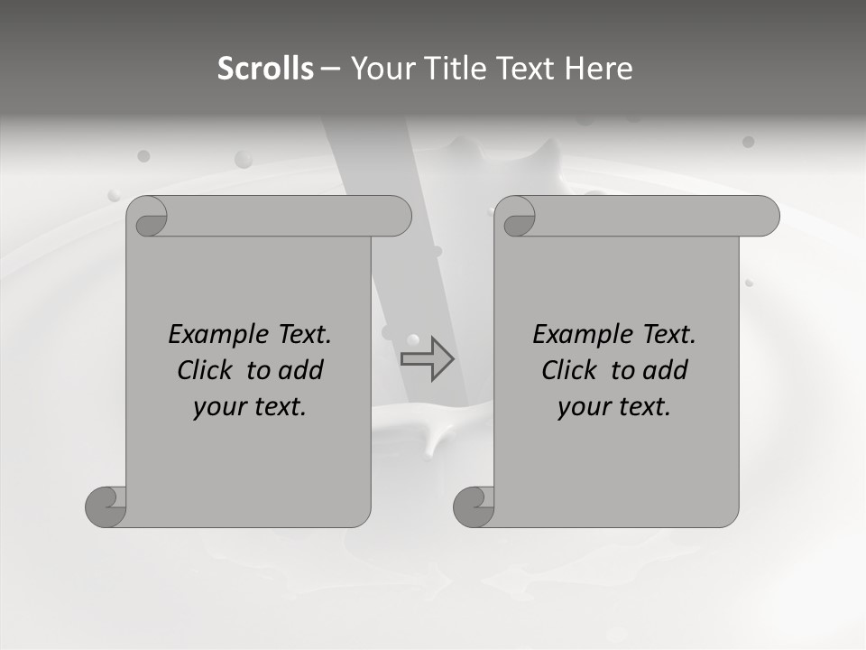 White Viscous Splash PowerPoint Template