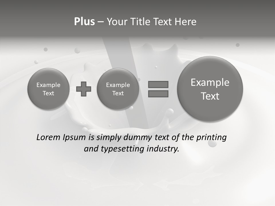 White Viscous Splash PowerPoint Template