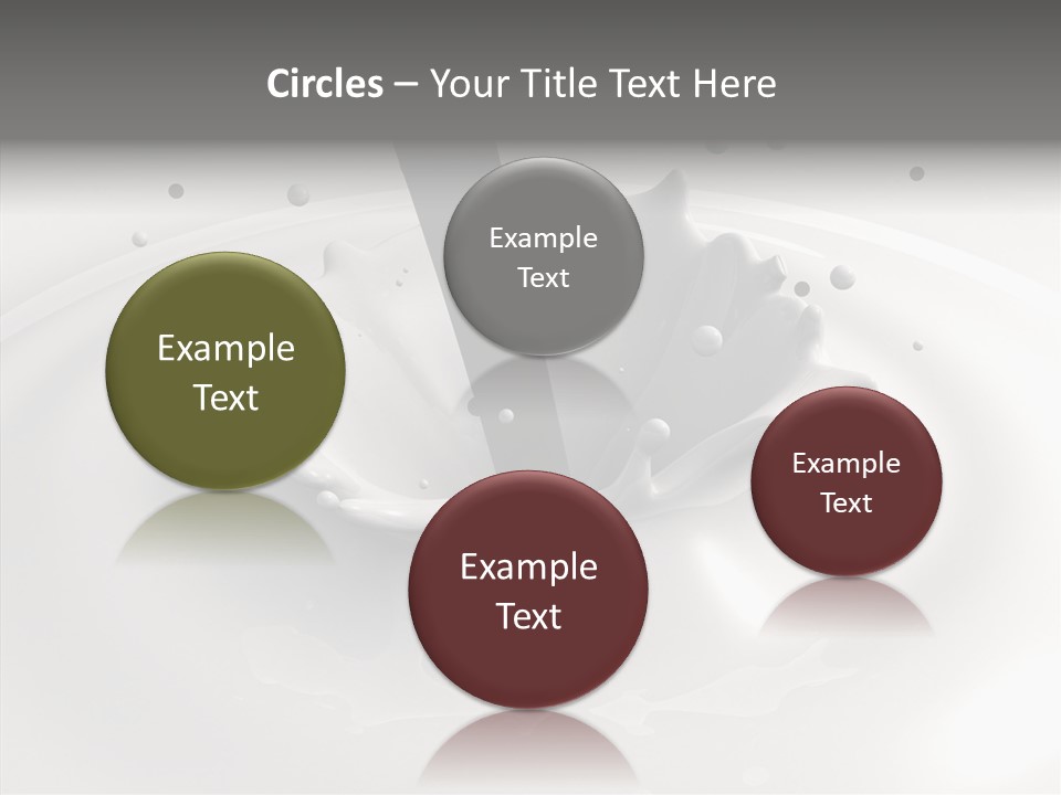 White Viscous Splash PowerPoint Template