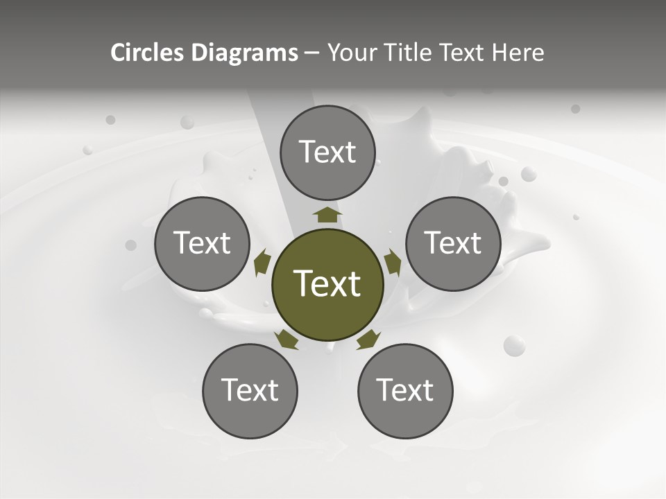 White Viscous Splash PowerPoint Template