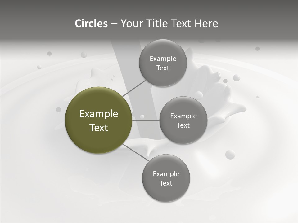 White Viscous Splash PowerPoint Template