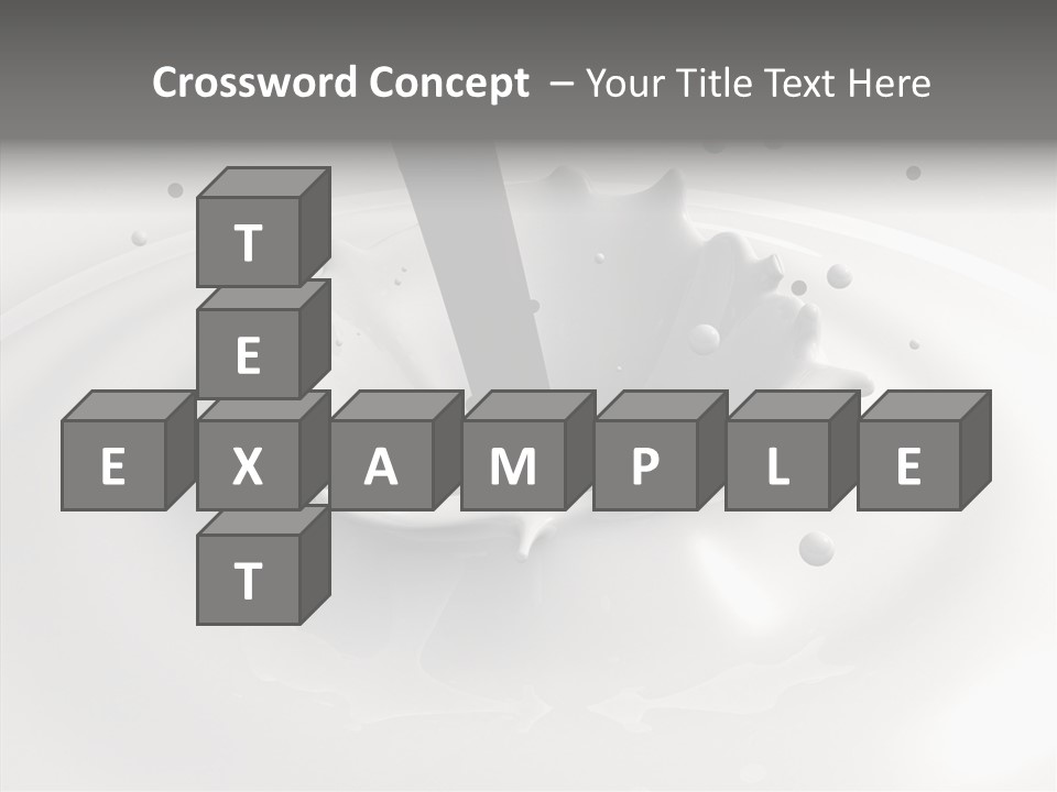 White Viscous Splash PowerPoint Template