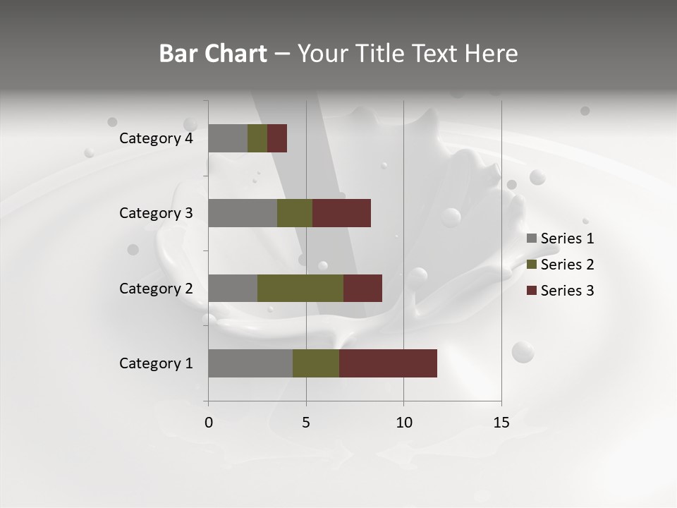 White Viscous Splash PowerPoint Template