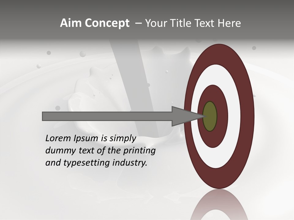 White Viscous Splash PowerPoint Template