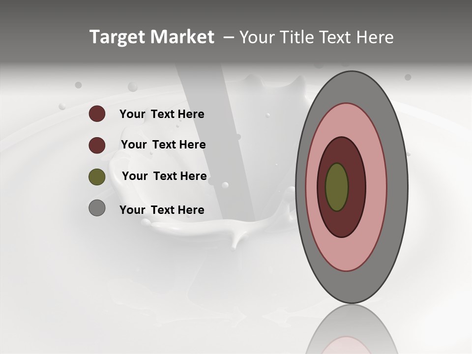 White Viscous Splash PowerPoint Template