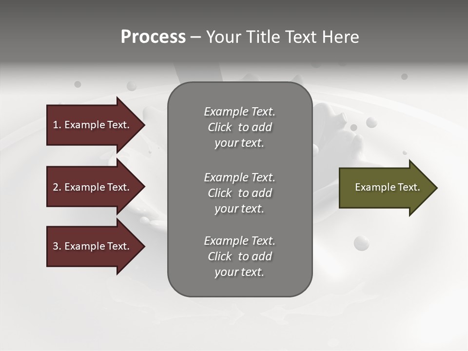 White Viscous Splash PowerPoint Template