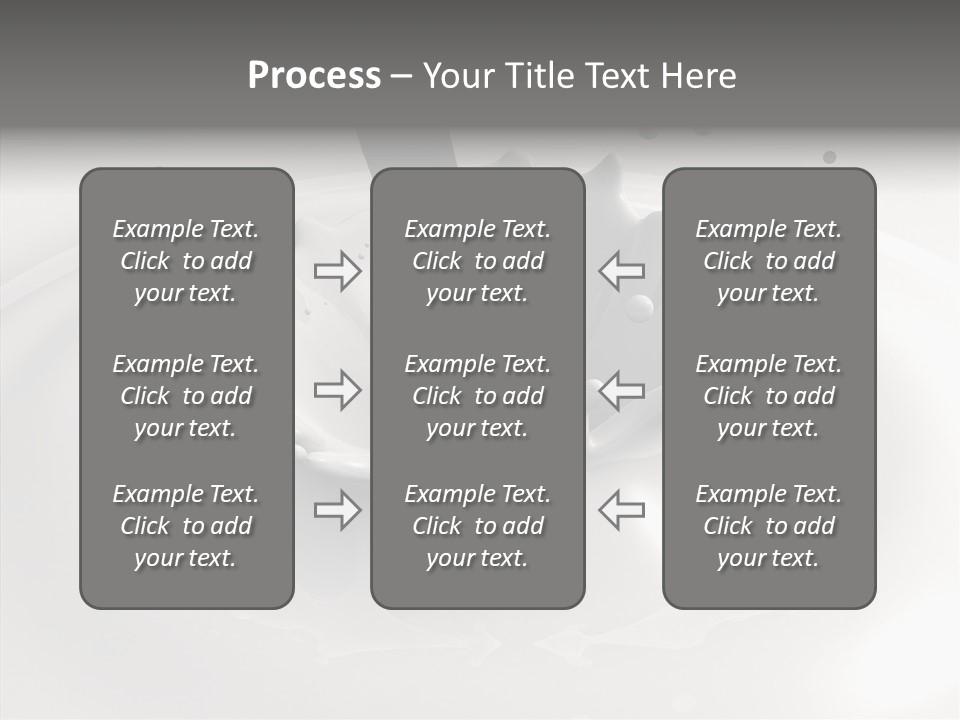 White Viscous Splash PowerPoint Template