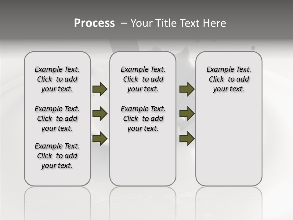 White Viscous Splash PowerPoint Template