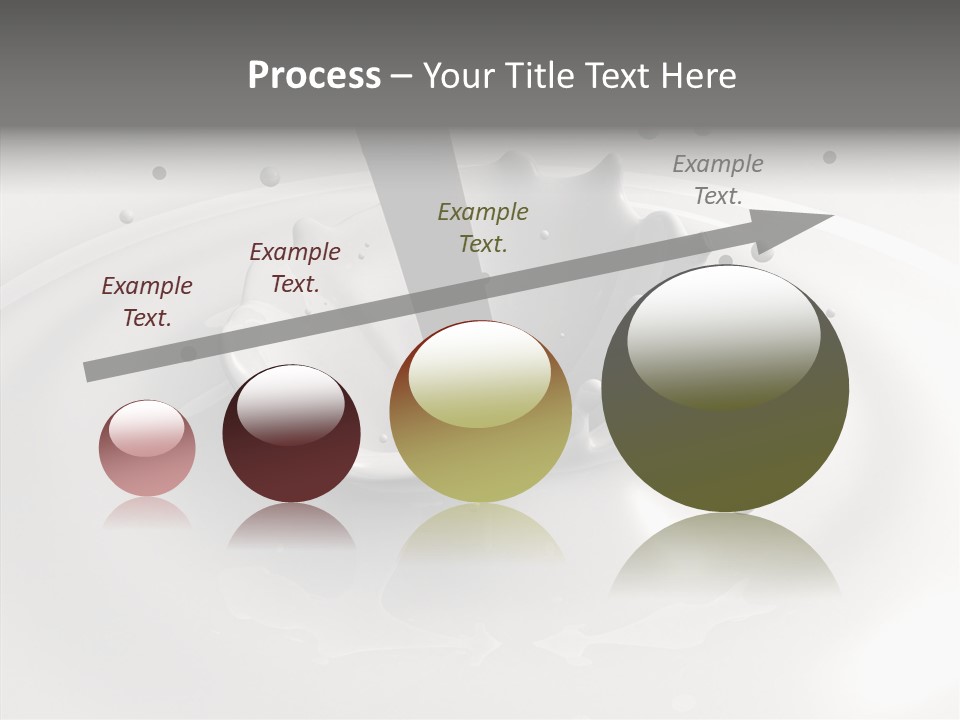 White Viscous Splash PowerPoint Template