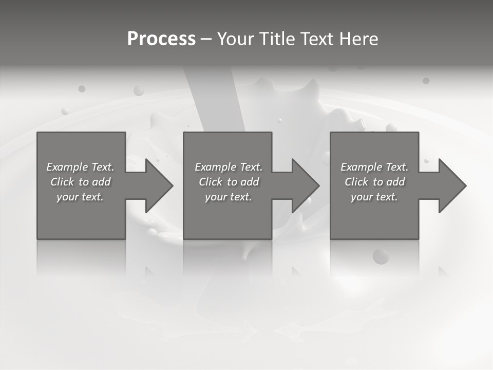 White Viscous Splash PowerPoint Template