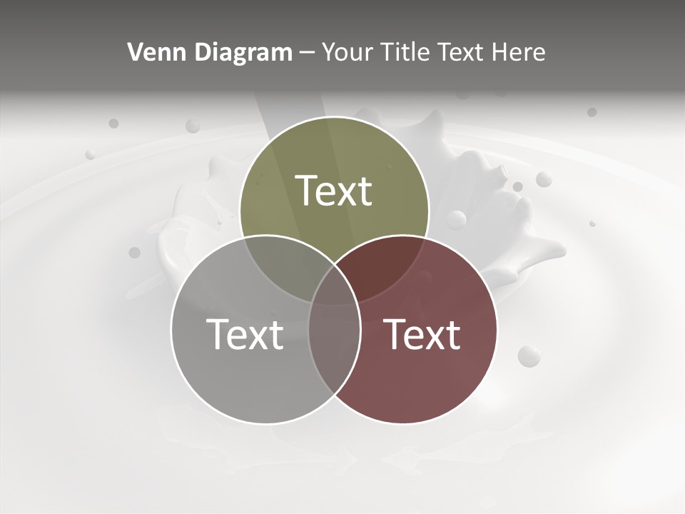 White Viscous Splash PowerPoint Template