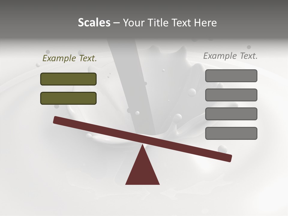 White Viscous Splash PowerPoint Template