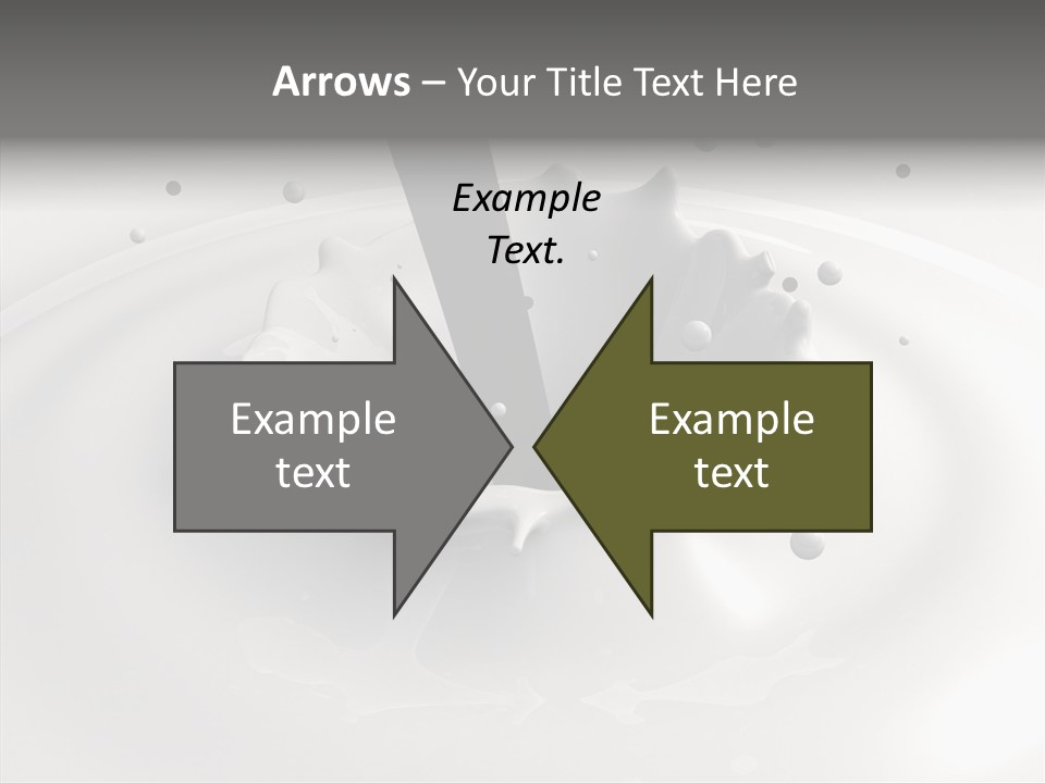 White Viscous Splash PowerPoint Template