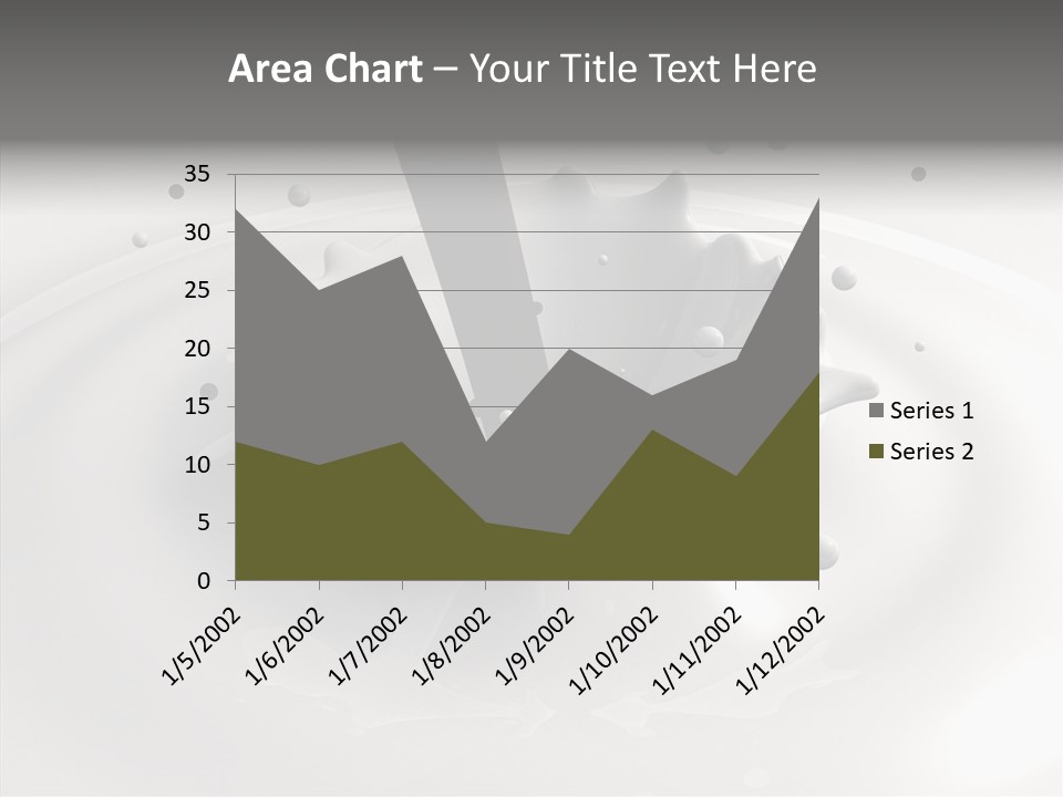White Viscous Splash PowerPoint Template