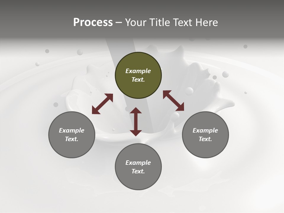 White Viscous Splash PowerPoint Template