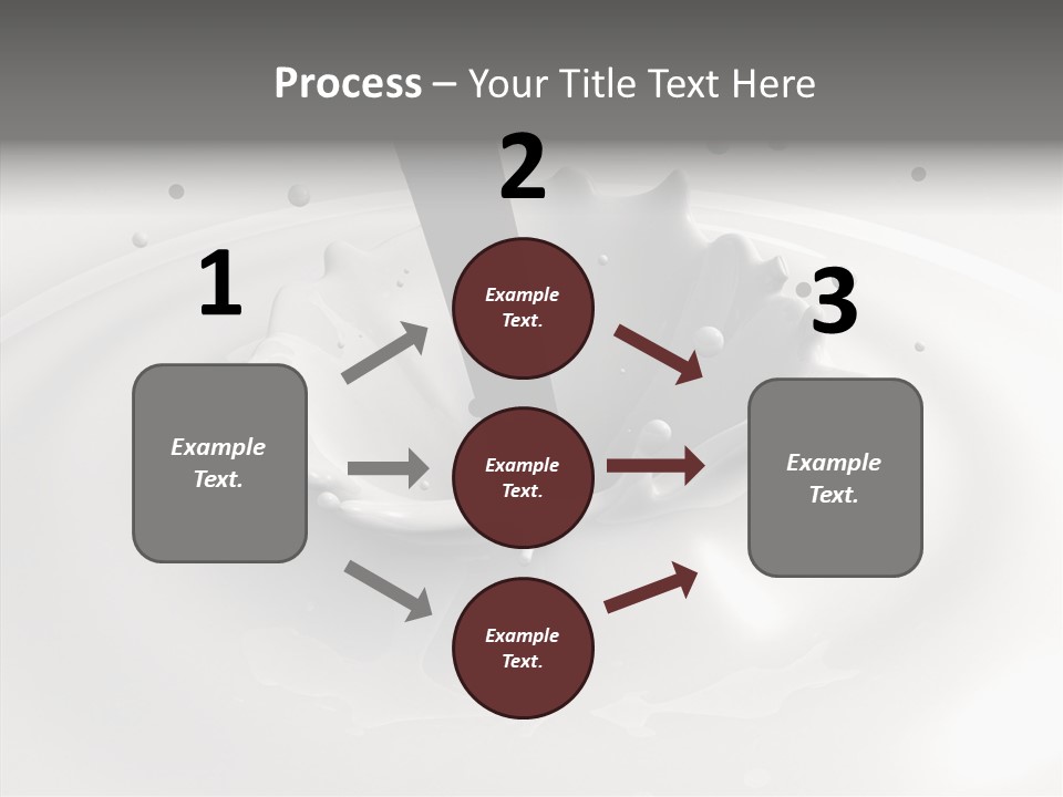 White Viscous Splash PowerPoint Template