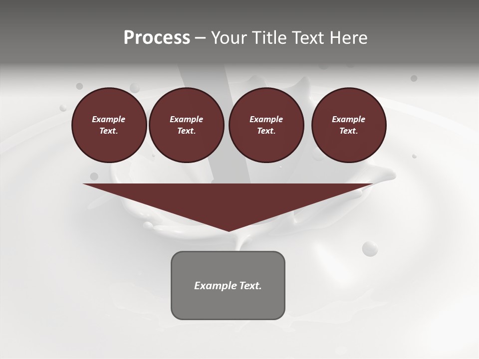 White Viscous Splash PowerPoint Template