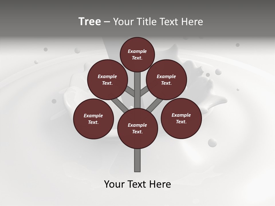 White Viscous Splash PowerPoint Template