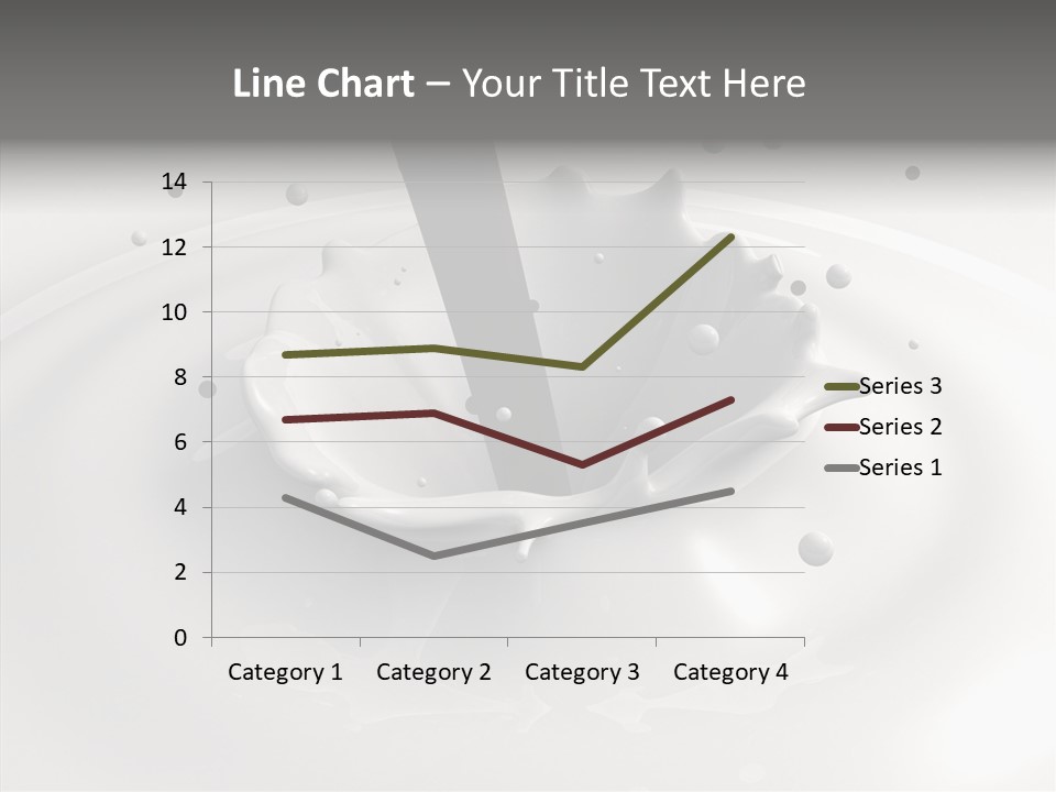 White Viscous Splash PowerPoint Template