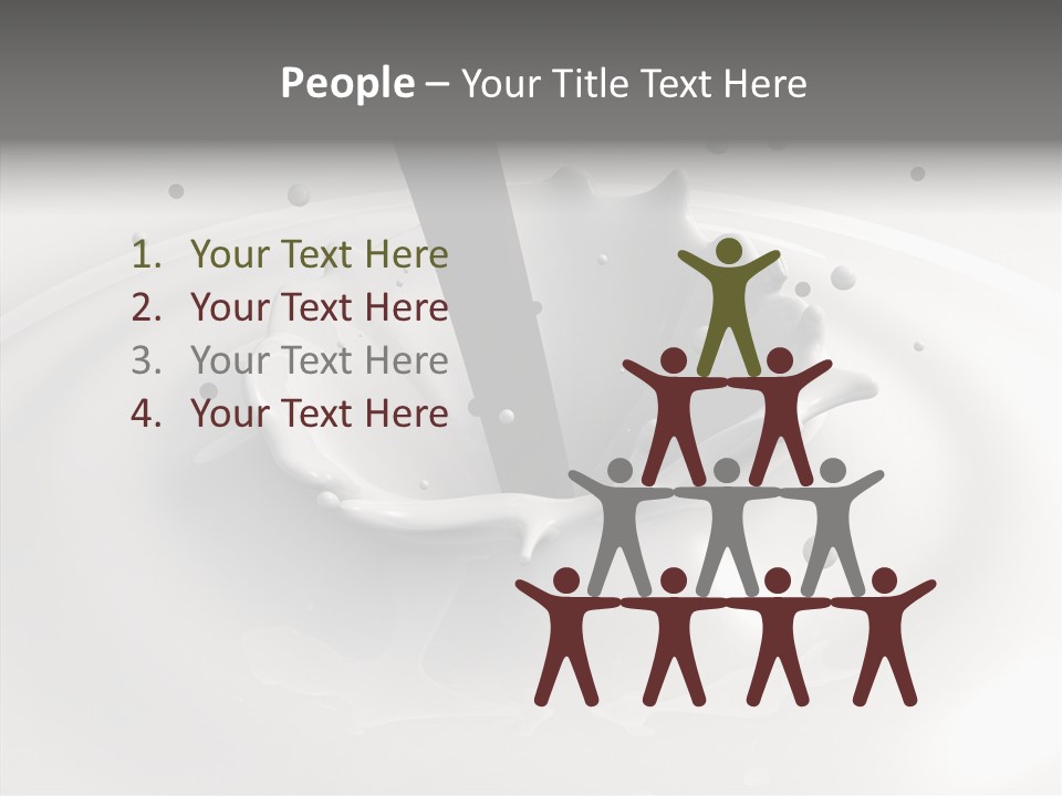 White Viscous Splash PowerPoint Template