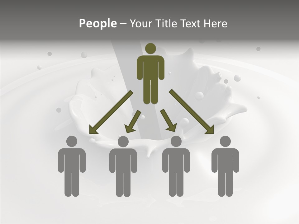 White Viscous Splash PowerPoint Template