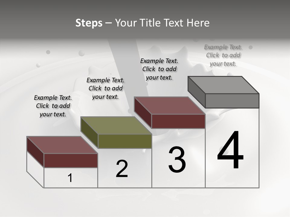 White Viscous Splash PowerPoint Template