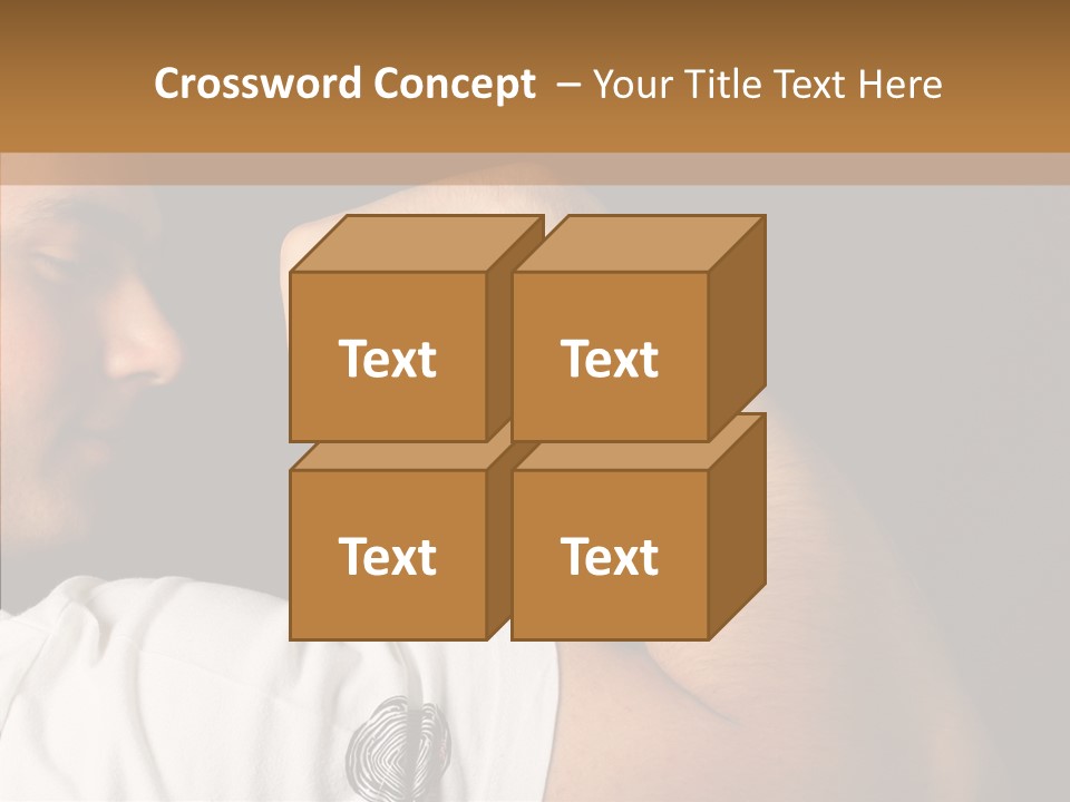 Strong Boxing Male PowerPoint Template