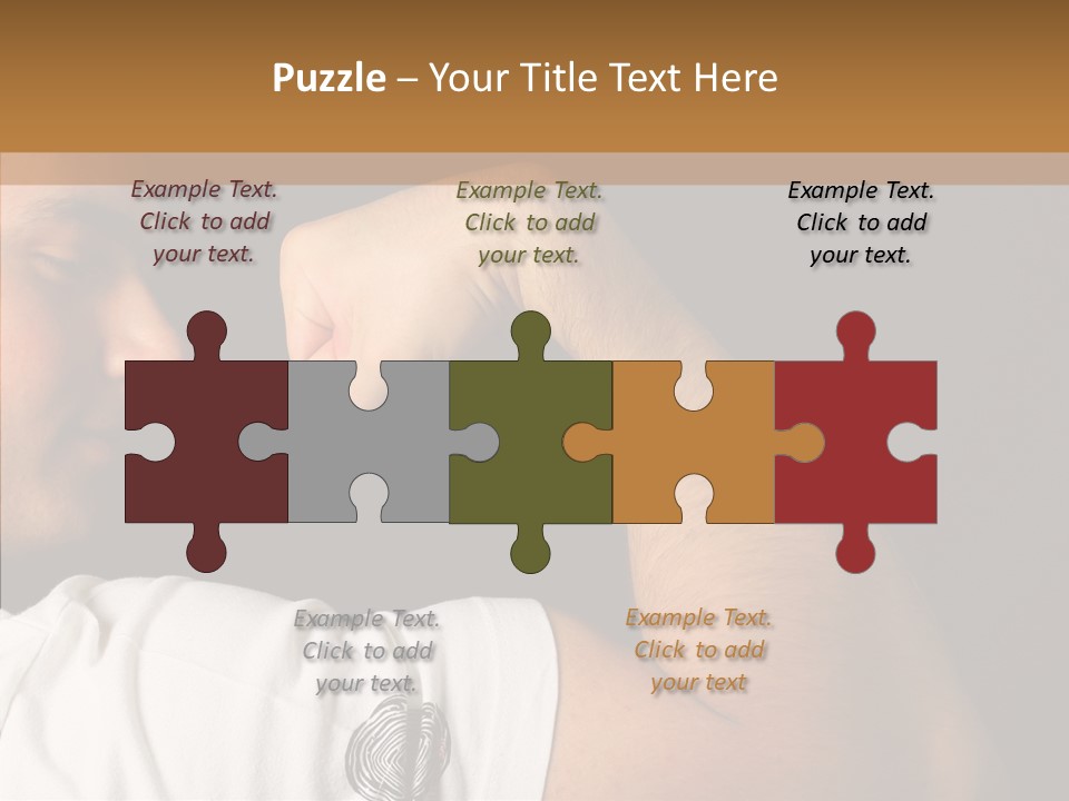 Strong Boxing Male PowerPoint Template