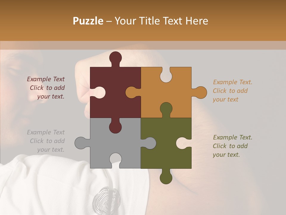 Strong Boxing Male PowerPoint Template