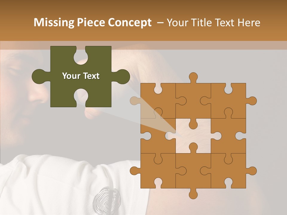 Strong Boxing Male PowerPoint Template