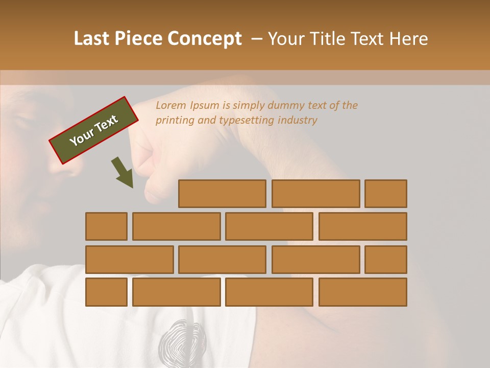 Strong Boxing Male PowerPoint Template