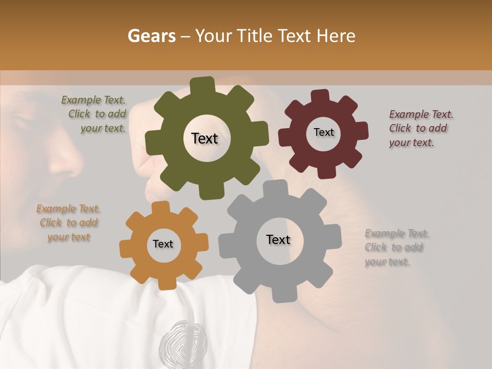 Strong Boxing Male PowerPoint Template