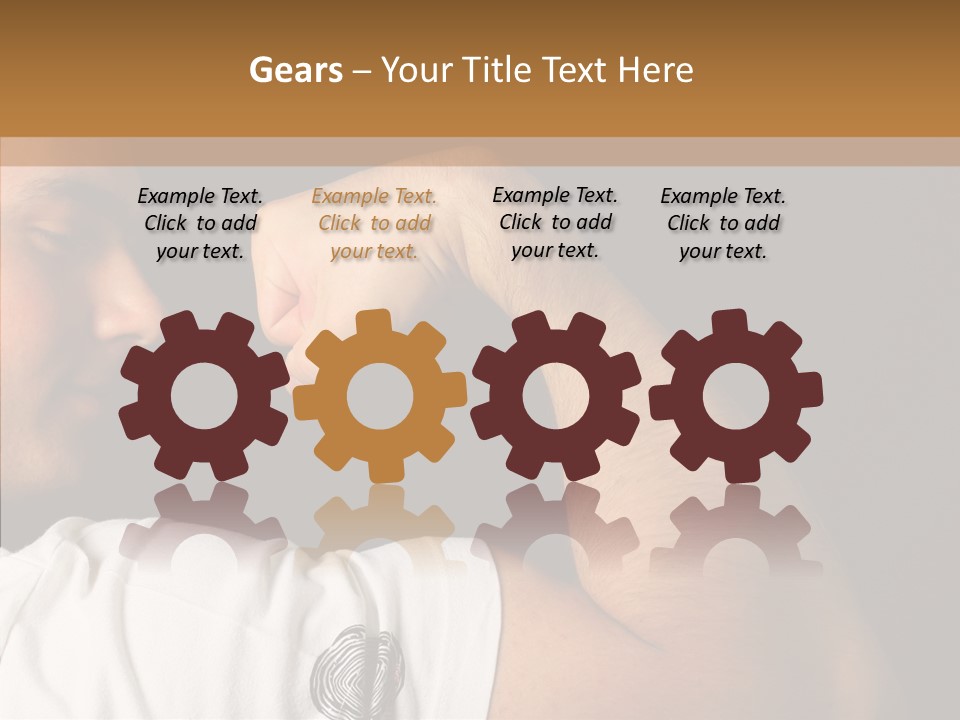 Strong Boxing Male PowerPoint Template